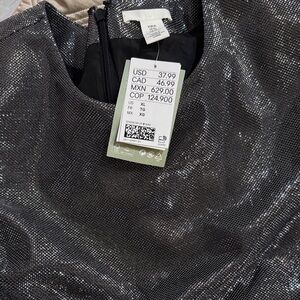 H&M Shimmering Metallic Dress
